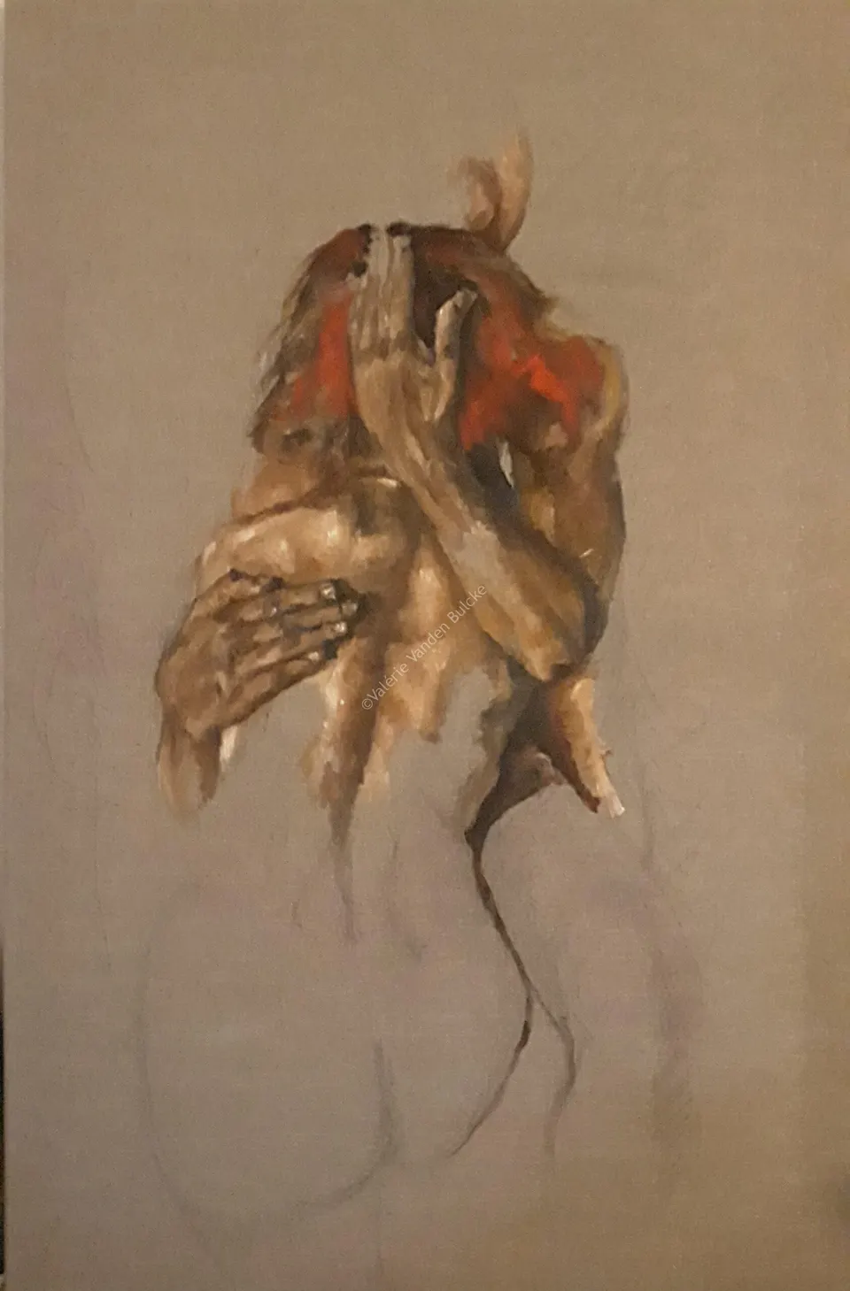 Soubresauts · huile sur lin brut · 60 × 80 cm
